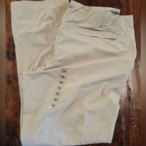 Columbia Tan Outdoor  Pants New W/Tags Sz 16W